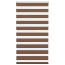 vidaXL Zebra Blind Fabric Polyester - brown, 90 x 150 cm
