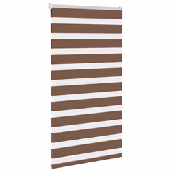 vidaXL Zebra Blind Fabric Polyester - brown, 90 x 150 cm