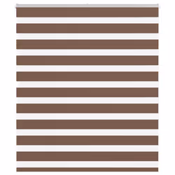 vidaXL Zebra Blind Fabric Polyester - brown, 120 x 150 cm