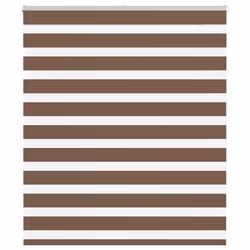 vidaXL Zebra Blind Fabric Polyester - brown, 125 x 150 cm