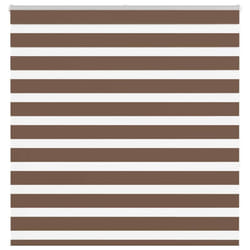 vidaXL Zebra Blind Brown 140x150 cm Fabric Width 135.9 cm Polyester