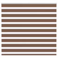 vidaXL Zebra Blind Brown 155x150 cm Fabric Width 150.9 cm Polyester