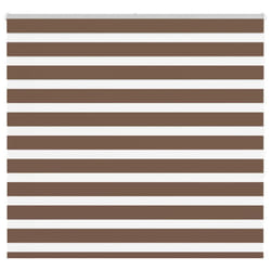 vidaXL Zebra Blind Brown 155x150 cm Fabric Width 150.9 cm Polyester