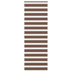 vidaXL Zebra Blind Fabric Polyester - brown, 85 x 200 cm