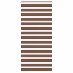 vidaXL Zebra Blind Black 105x100 cm Fabric Width 100.9 cm Polyester - brown, 95 x 200 cm