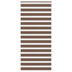 vidaXL Zebra Blind Black 105x100 cm Fabric Width 100.9 cm Polyester - brown, 100 x 200 cm