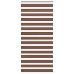 vidaXL Zebra Blind Fabric Polyester - brown, 115 x 200 cm