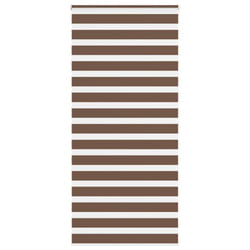 vidaXL Zebra Blind Fabric Polyester - brown, 115 x 200 cm