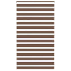 vidaXL Zebra Blind Fabric Polyester - brown, 125 x 200 cm
