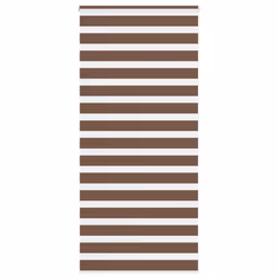 vidaXL Zebra Blind Black 105x100 cm Fabric Width 100.9 cm Polyester - brown, 95 x 230 cm