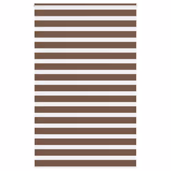 vidaXL Zebra Blind Brown 140x230 cm Fabric Width 135.9 cm Polyester