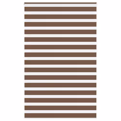 vidaXL Zebra Blind Brown 145x230 cm Fabric Width 140.9 cm Polyester