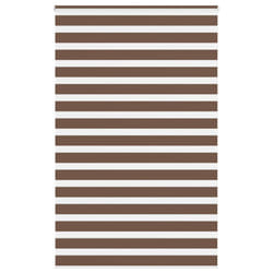 vidaXL Zebra Blind Brown 145x230 cm Fabric Width 140.9 cm Polyester