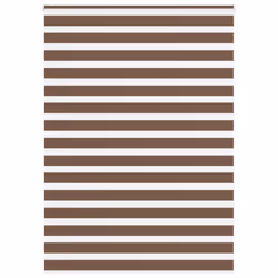 vidaXL Zebra Blind Brown 155x230 cm Fabric Width 150.9 cm Polyester