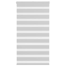 vidaXL Zebra Blind Fabric Polyester - light grey, 75 x 100 cm