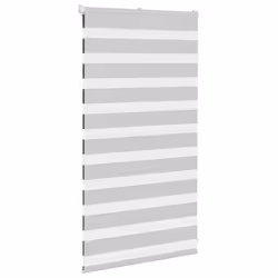 vidaXL Zebra Blind Fabric Polyester - light grey, 75 x 100 cm