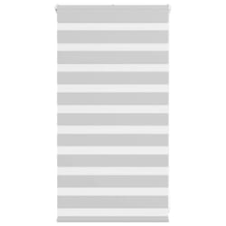 vidaXL Zebra Blind Fabric Polyester - light grey, 80 x 100 cm