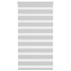 vidaXL Zebra Blind Fabric Polyester - light grey, 90 x 100 cm