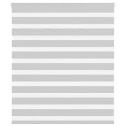 vidaXL Zebra Blind Fabric Polyester - light grey, 120 x 100 cm