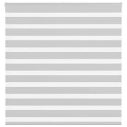 vidaXL Zebra Blind Light Grey 145x100 cm Fabric Width 140.9 cm Polyester