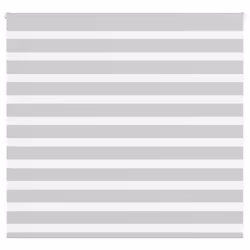 vidaXL Zebra Blind Light Grey 155x100 cm Fabric Width 150.9 cm Polyester