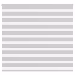 vidaXL Zebra Blind Light Grey 165x100 cm Fabric Width 160.9 cm Polyester