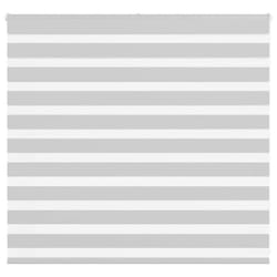 vidaXL Zebra Blind Light Grey 165x100 cm Fabric Width 160.9 cm Polyester