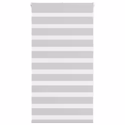vidaXL Zebra Blind Fabric Polyester - light grey, 75 x 150 cm