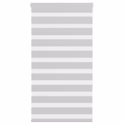 vidaXL Zebra Blind Fabric Polyester - light grey, 80 x 150 cm