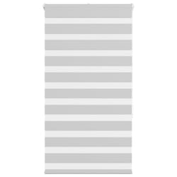 vidaXL Zebra Blind Fabric Polyester - light grey, 80 x 150 cm