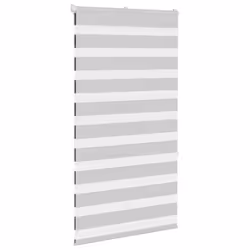 vidaXL Zebra Blind Fabric Polyester - light grey, 80 x 150 cm