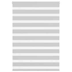 vidaXL Zebra Blind Fabric Polyester - light grey, 115 x 150 cm