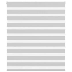 vidaXL Zebra Blind Fabric Polyester - light grey, 125 x 150 cm