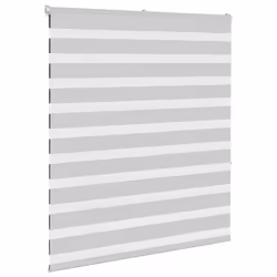 vidaXL Zebra Blind Fabric Polyester - light grey, 125 x 150 cm