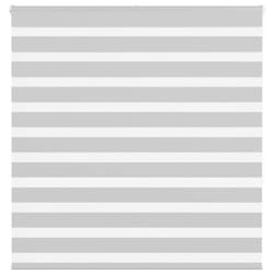 vidaXL Zebra Blind Light Grey 150x150 cm Fabric Width 145.9 cm Polyester