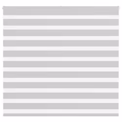 vidaXL Zebra Blind Light Grey 165x150 cm Fabric Width 160.9 cm Polyester
