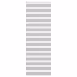 vidaXL Zebra Blind Fabric Polyester - light grey, 85 x 200 cm