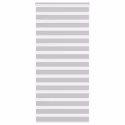vidaXL Zebra Blind Fabric Polyester - light grey, 115 x 200 cm