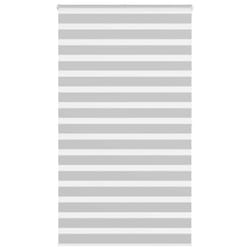 vidaXL Zebra Blind Fabric Polyester - light grey, 120 x 200 cm
