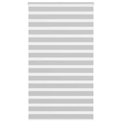 vidaXL Zebra Blind Fabric Polyester - light grey, 125 x 200 cm