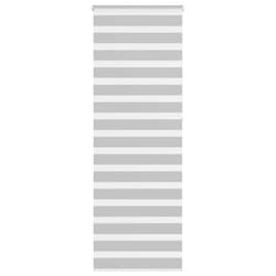 vidaXL Zebra Blind Fabric Polyester - light grey, 85 x 230 cm