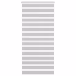 vidaXL Zebra Blind Fabric Polyester - light grey, 110 x 230 cm