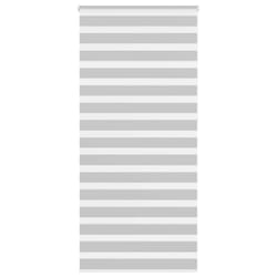 vidaXL Zebra Blind Fabric Polyester - light grey, 110 x 230 cm
