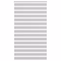 vidaXL Zebra Blind Fabric Polyester - light grey, 120 x 230 cm