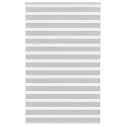 vidaXL Zebra Blind Light Grey 145x230 cm Fabric Width 140.9 cm Polyester