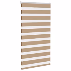 vidaXL Zebra Blind Dark Grey 60x230 cm Fabric Width 55.9 cm Polyester - sand brown, 70 x 100 cm - Additional view 2