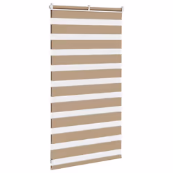 vidaXL Zebra Blind Fabric Polyester - sand brown, 75 x 100 cm - Additional view 4