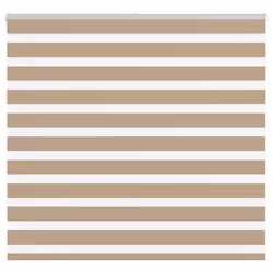 vidaXL Zebra Blind Sand Brown 155x100 cm Fabric Width 150.9 cm Polyester