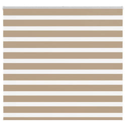 vidaXL Zebra Blind Sand Brown 155x100 cm Fabric Width 150.9 cm Polyester