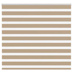 vidaXL Zebra Blind Sand Brown 160x100 cm Fabric Width 155.9 cm Polyester